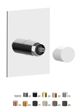 NARCISO S 78521S - Single handle shower mixer with plate by Rubinetterie Frattini - view 3